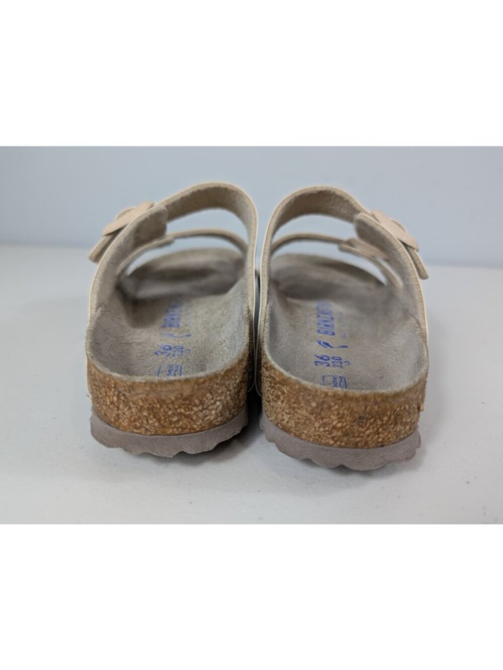 Birkenstock Arizona soft foot bed slide sandal in desert soil color size 5 - Picture 5 of 13
